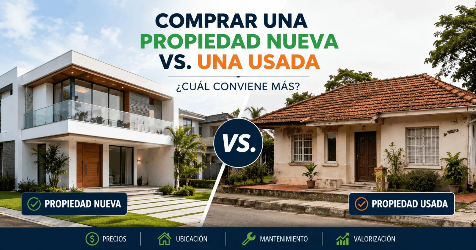 Comprar una propiedad nueva vs. una usada en Panamá | Guía 2026